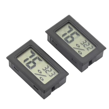 

GALINER Rectangle Cigar Hygrometer Humidor Electronic Digital Moisture Meters Cigar Accessories Black Thermometer Tool