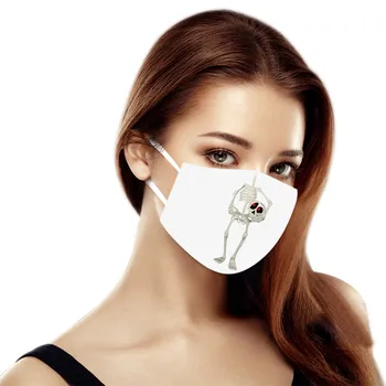 

mouth mask Adult Halloween Print Outdoor Adjustable Face Maskes Reusable Maskes Earloops Breathable Mouth face Mask Mondkapjes