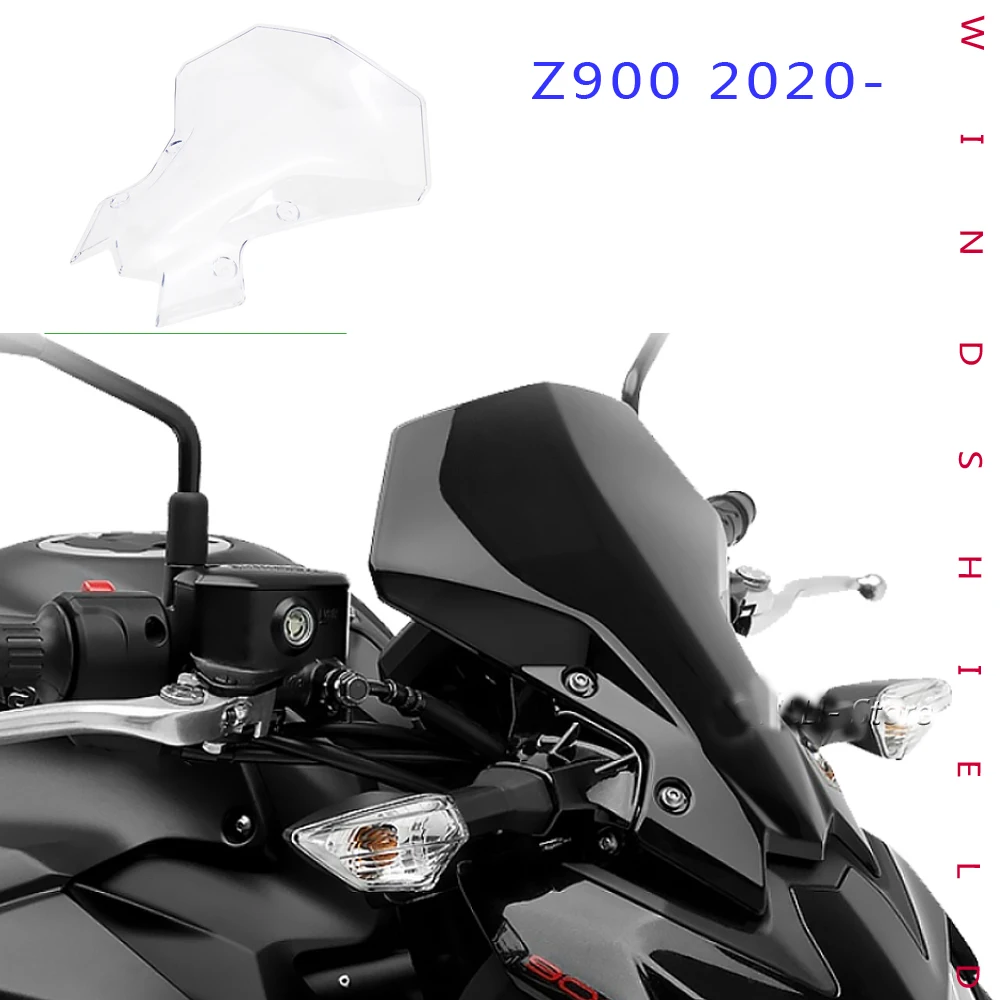 

Аксессуары для мотоциклов KAWASAKI Z900, защита для ветрового стекла, детали для защиты экрана лобового стекла 2020 2021 2022 Z 900