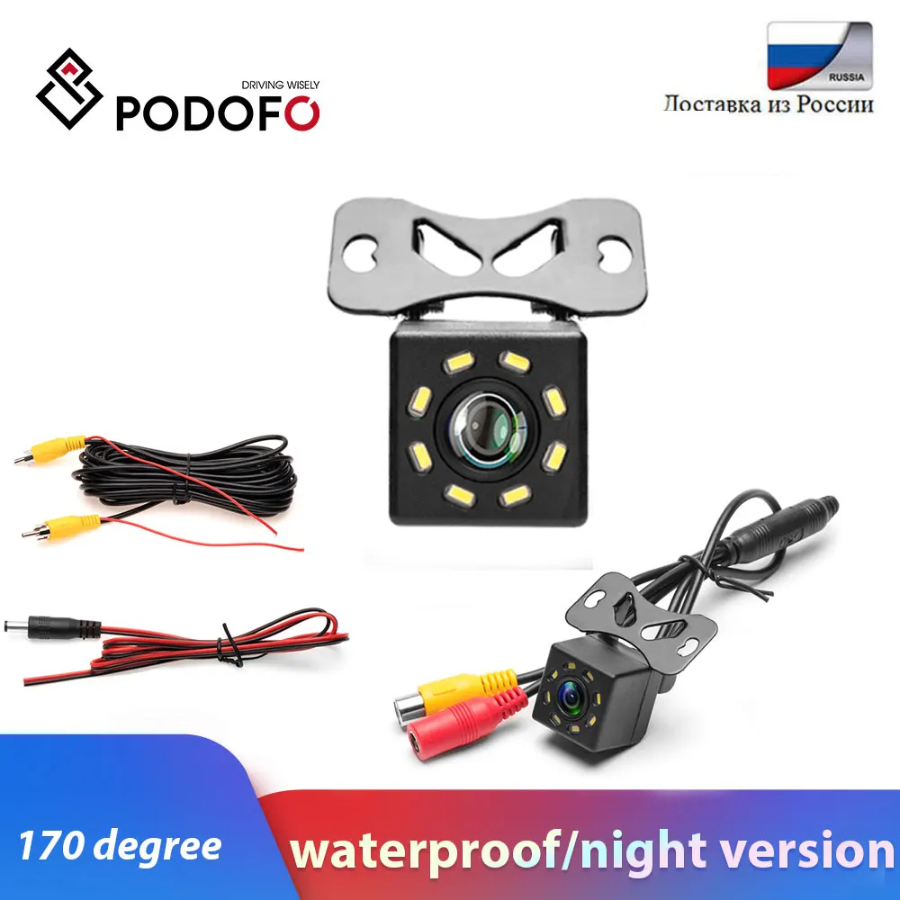 Universal 8LED HD 170° Rear-View Back Up Reverse Camera Night Vision Waterproof