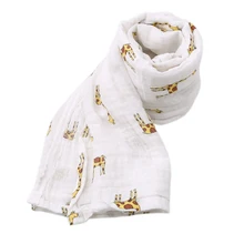 Весна, Осень, Зима, милое детское одеяло с рисунком, Мягкое хлопковое осеннее теплое Пеленальное полотенце для новорожденных, 105x105 см, муслин