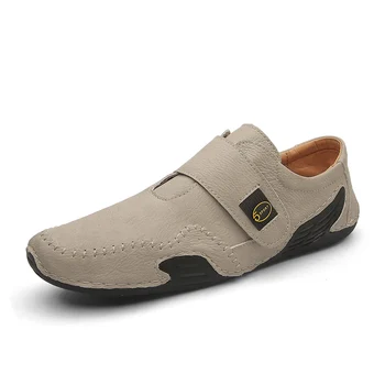 

Men Loafers Shoes Spring Summer Soft Leather Casual Sneakers Male Moccasins Shoes Breathable Slip on Driving Shoes