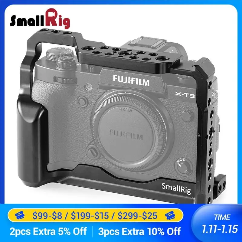 Клетка SmallRig для цифровой зеркальной камеры Fujifilm с удобной ручкой быстросъемная