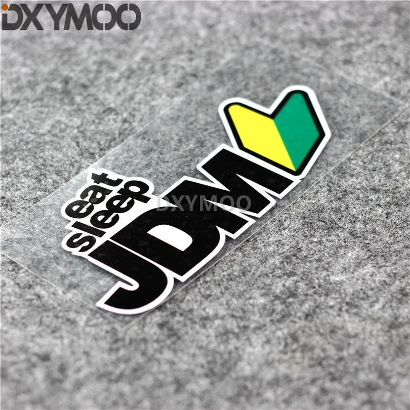 Автомобильные наклейки на мотоцикл в японском стиле JDM Eat Sleep Leaf шлем