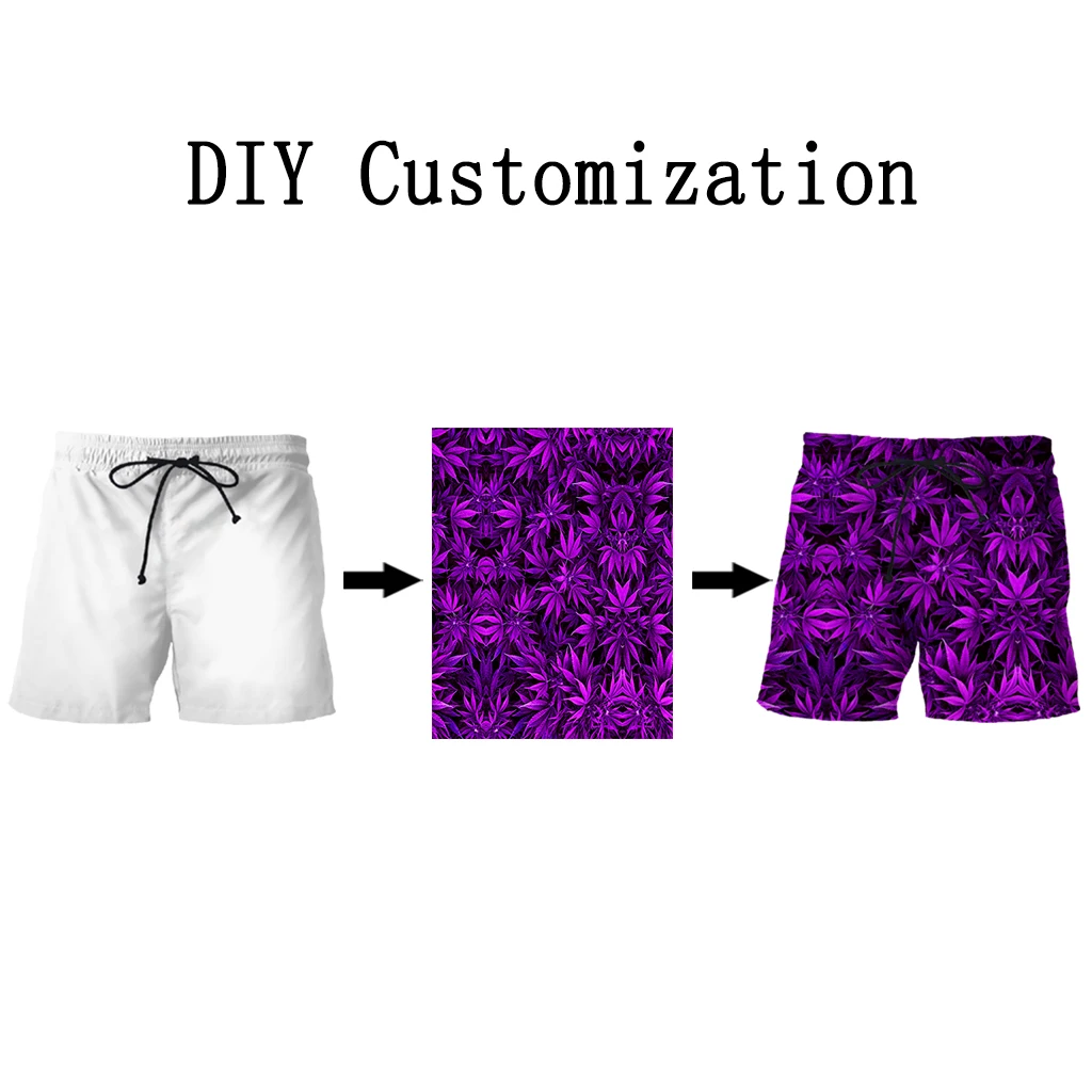 We Accept Dear Customer DIY Design Anime/Photo/Star/Singer Pattern Shorts Men/Women 3D Print Streetwear Shorts B14