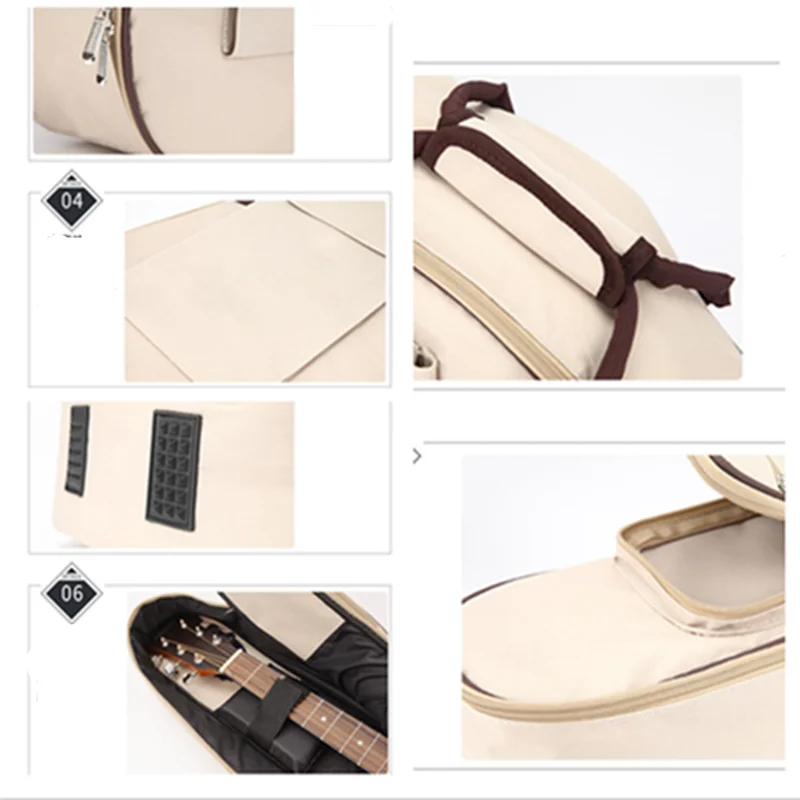 Scione Folk Guitar Bag 10MM Thickened Sponge 40/41 Inch Universal Musical Instrument Bag Acoustic Carry Case guitar bag