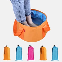 Портативный Открытый Путешествия складной кемпинг умывальник ведро чаша раковина мойка мешок ведро воды