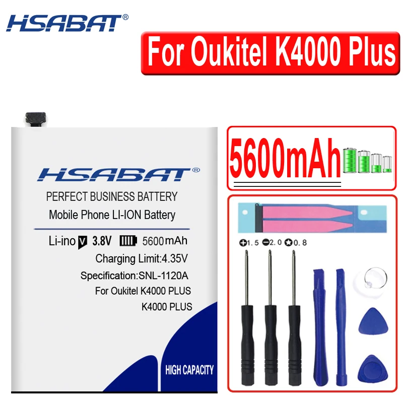 Аккумулятор HSABAT 5600 мАч для Oukitel K4000 Plus