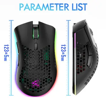 

Liberty Wolf X3 Lightweight Wireless Gaming Mouse Gaming RGB Glowing Gaming Mouse