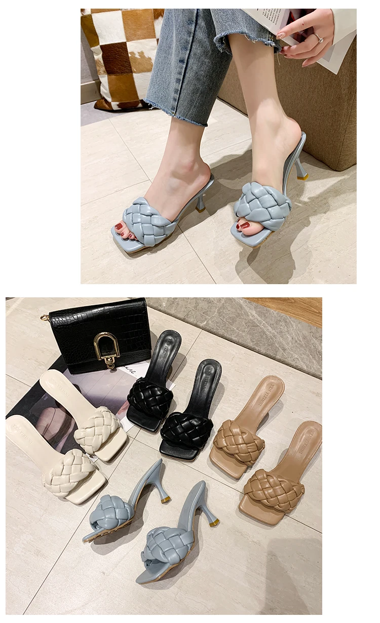 Sexy High Heels & Pumps Sandals Shoes for Women – Luxury Slides 5-8cm Heels Pumps in Blue Color