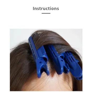 

Hair Curler Clips Clamps Roots Perm Rods Styling Rollers Fluffy DIY Hair Tools Lightweight Easily Carrying Hair Part