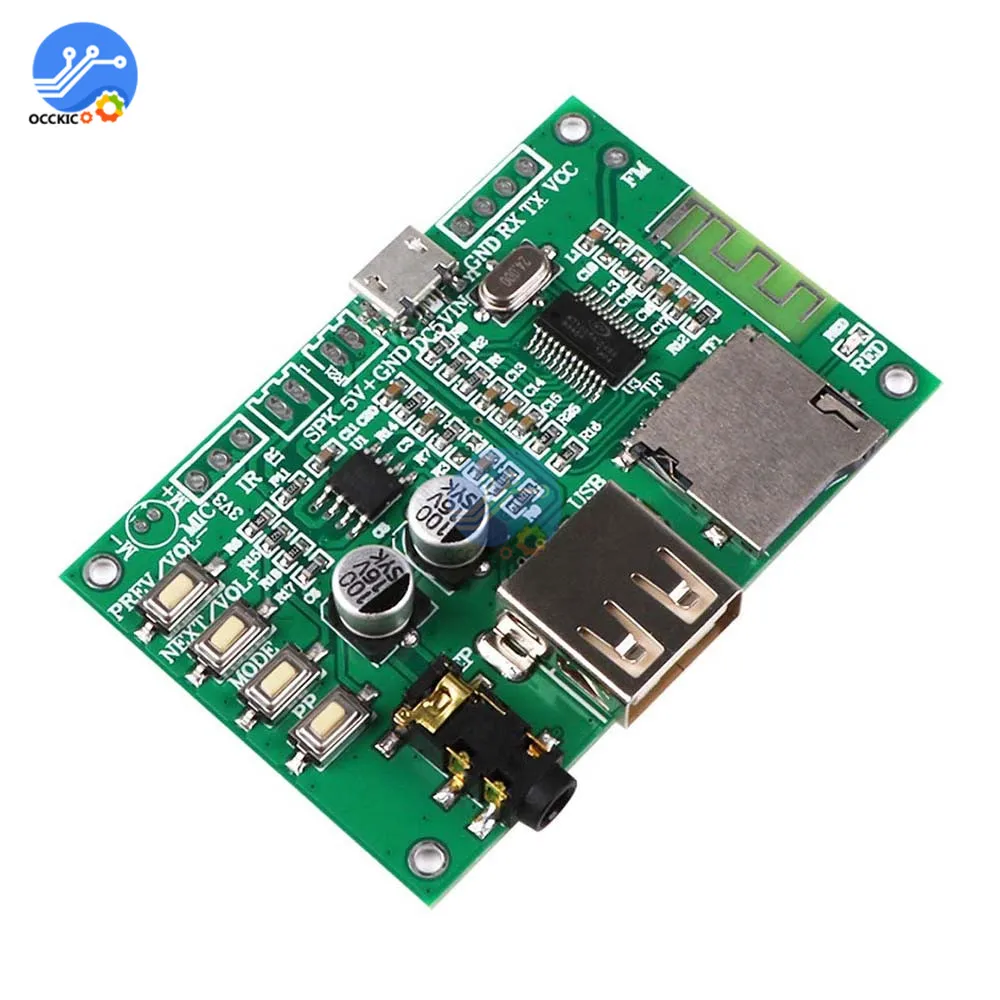 BT201 двойной режим Bluetooth 5,0 аудио усилитель плата модуль Поддержка TF карта U диск Spp последовательный порт без потерь усилитель мощности