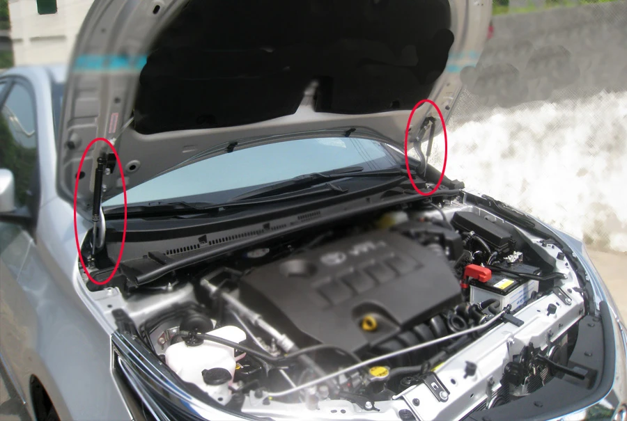 Передний капот газовые Распорки амортизатор подъемные опоры для Toyota Corolla автомобильный амортизатор