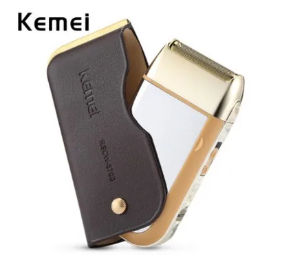 

JuneJour Kemei Portable Rechargeable ReciprocatingMini Electric Shaver Set Men's Non-Washable Stainless Steel Hair Tool hot