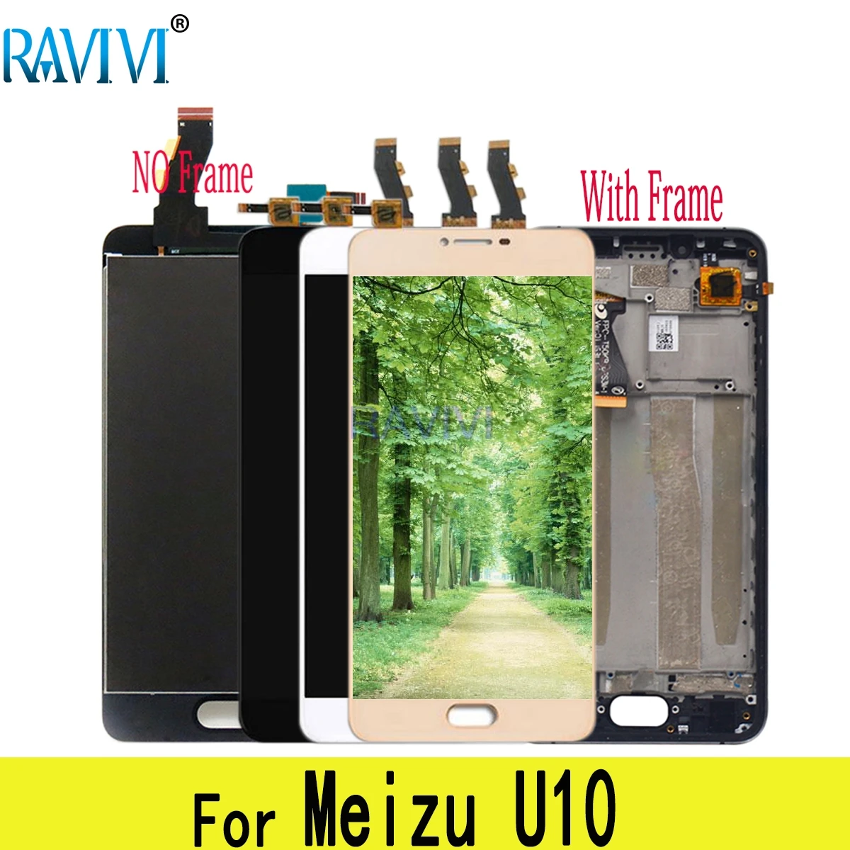 5.0&quot U10 LCD For MEIZU Display Touch Screen Digitizer Assembly Replacement with Frame MEIZUU10 | Мобильные телефоны и