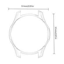 Подходит для samsung Galaxy Watch 46 мм защитный чехол прозрачный чехол материал ПК