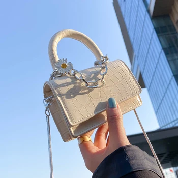 

Pearl Handle Mini PU Leather Bucket Bags for Women 2020 Solid Color Shoulder Crossbody Handbags Female Cross Body Bag