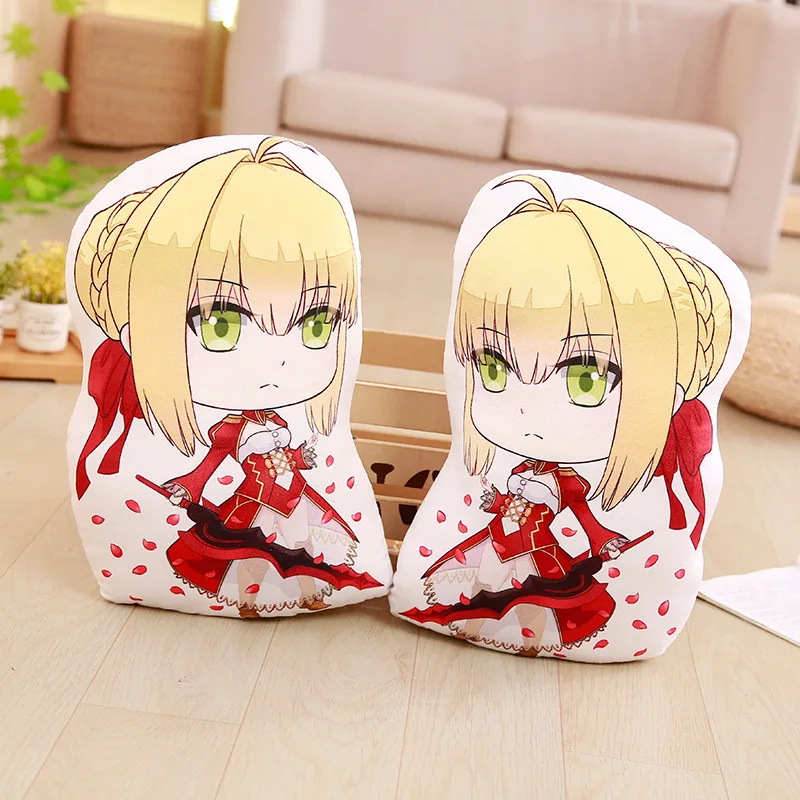 50 см аниме Fate stay night Печать Подушка плюшевая игрушка fgo saber Q veision Подушка игрушка Подарки