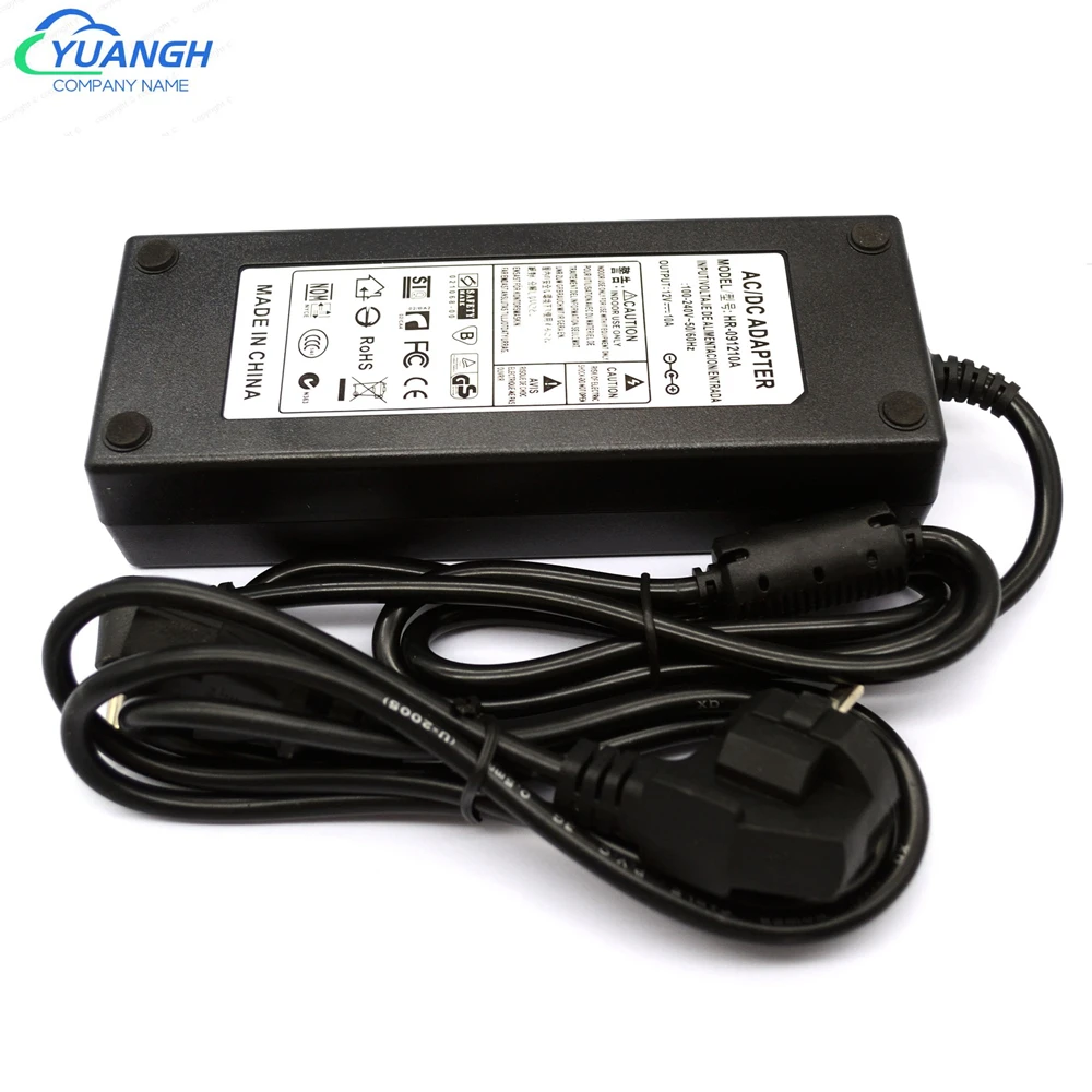 DC 12V 10A CCTV Power Adapter Power Supply + 8 Way Splitter Cable For Surveillance Security Camera System power adapter surveillance camera