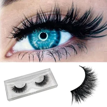 

1 Pair 3D Natural Thick False Fake Eyelashes Eye Lashesnatural false eyelashes Makeup Beauty Extension Tools j1016