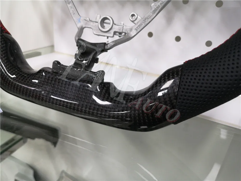 Carbon Fiber Peach Wood Steering Wheel for Toyota Sienna 2011