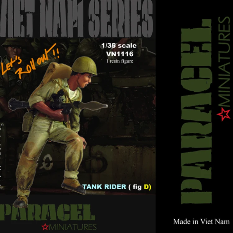 1/35 NVA Tank rider Fig D (RPG ) Resin Model Soldier GK Vietnam War Unassembled and unpainted kit | Игрушки и хобби