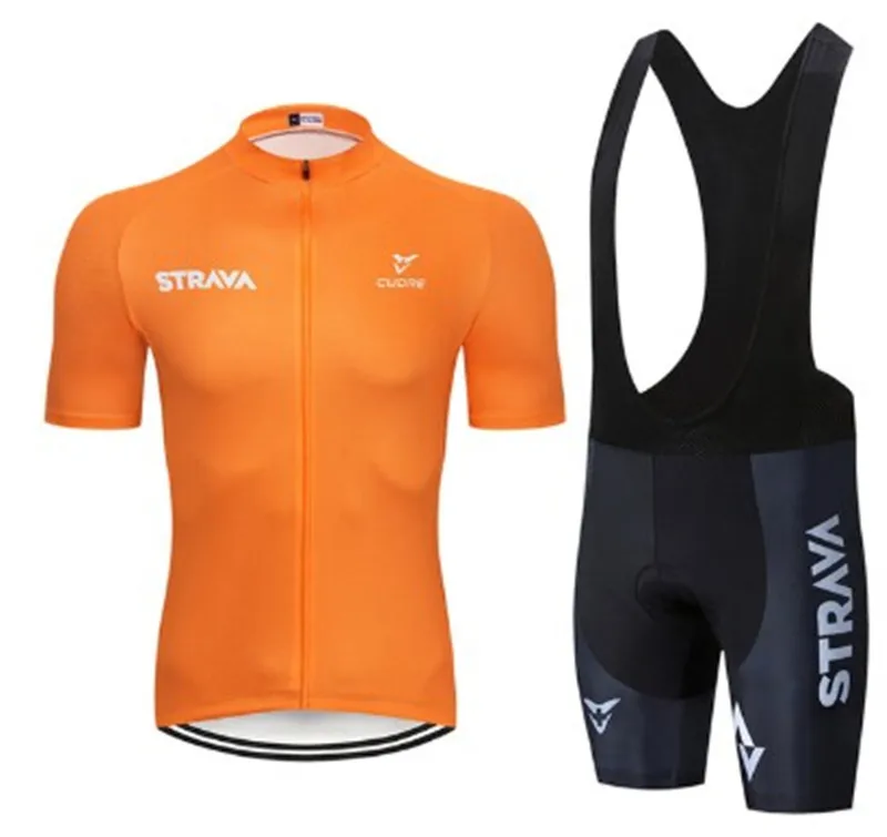 2020 summer strava new cycling jersey short sleeve set maillot ropa ciclismo uniformes quick-dry bike clothing mtb cycle clothin