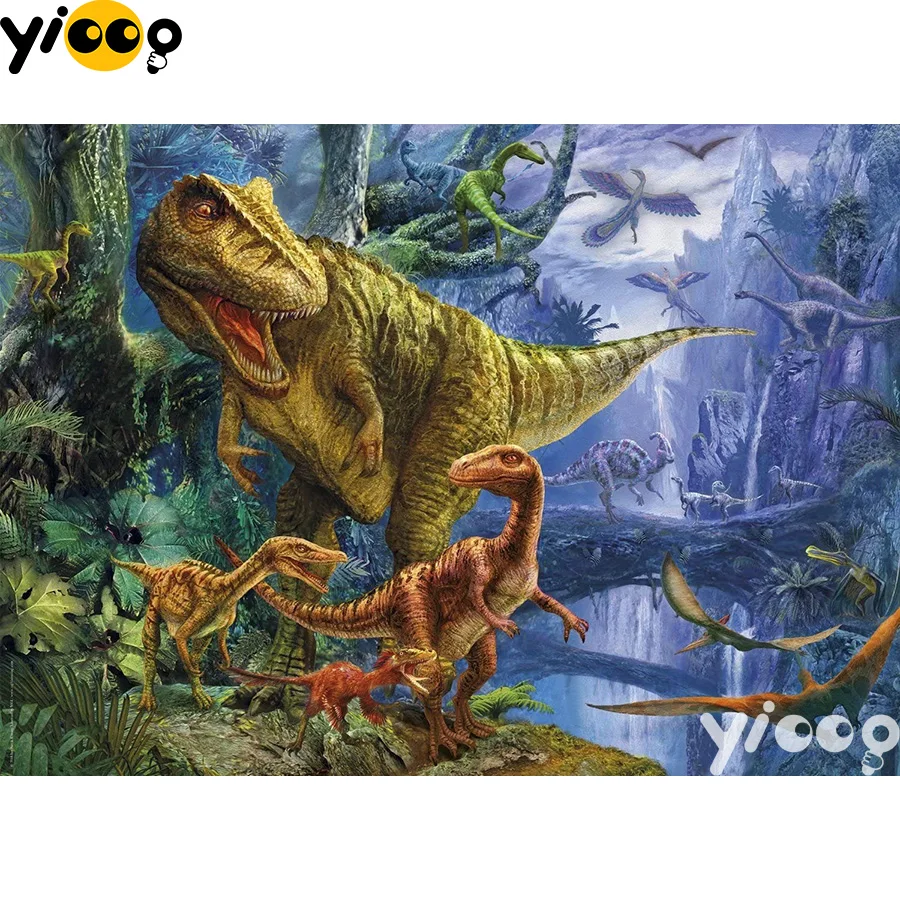 

Full Square/Round Drill 5D diamond embroidery Tyrannosaurus Rex diamond Painting Rhinestones mosaic Cross stitch Decor EX0125