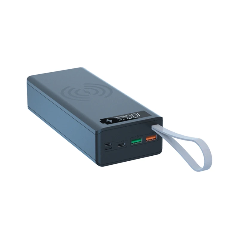 16*18650 Battery Charger Box Power Bank Holder Case Dual USB LCD Display Support Quick & Wireless Charger Battery Shell Storage