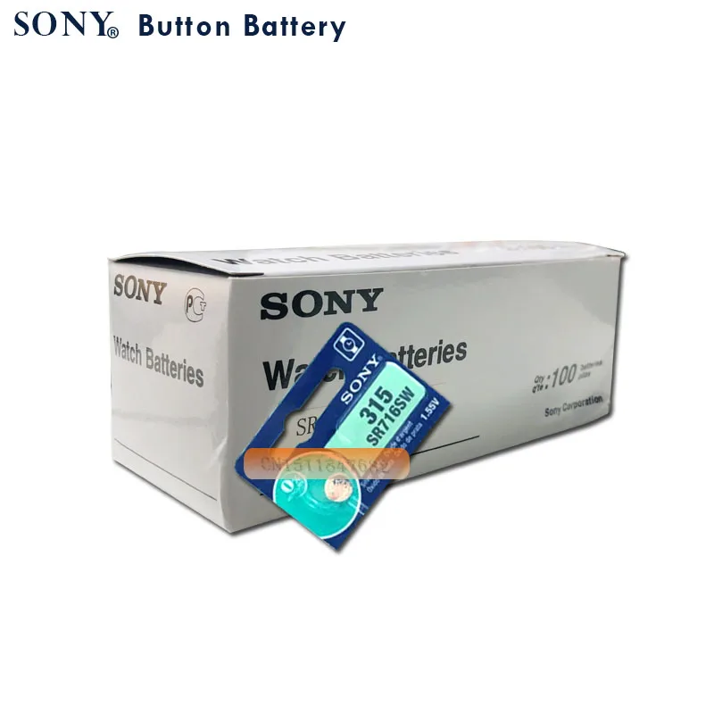 20 шт. Sony 100% оригинал 315 SR716 SR716SW EP2012 D315 часы Батарейная кнопка монетница сделано в