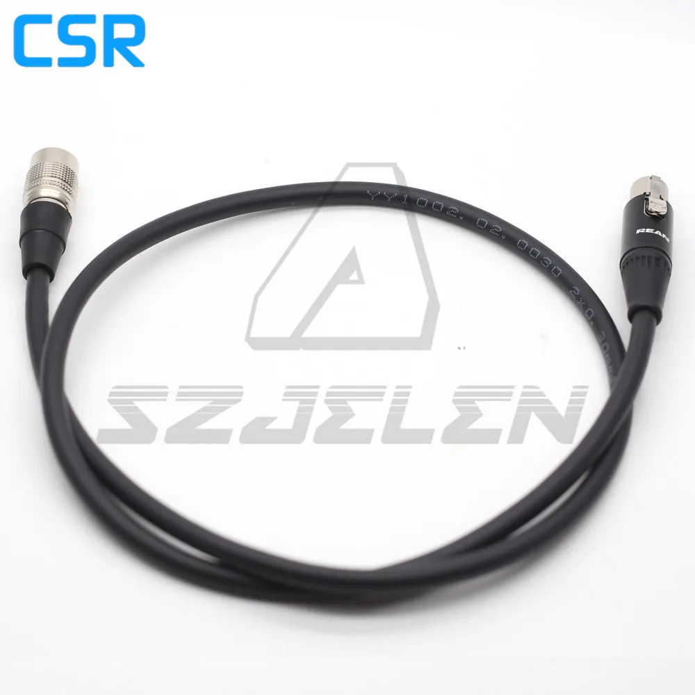 Камера Hirose 4pin 12V to mini xlr 4 pin female для Tvlogic 055 056 058 кабель питания монитора|Соединители|