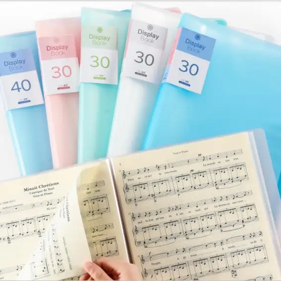

30 40 60 Pages A4 File Folder Music Examination Paper Organizer Storage Bag Desk Document Bags Sheet Protectors Case Stationery