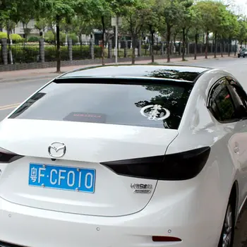 

For Mazda 3 Axela 2014 2015 2016 ABS Plastic Unpainted Primer Color Rear Trunk Wing Spoiler Decoration Car Accessories
