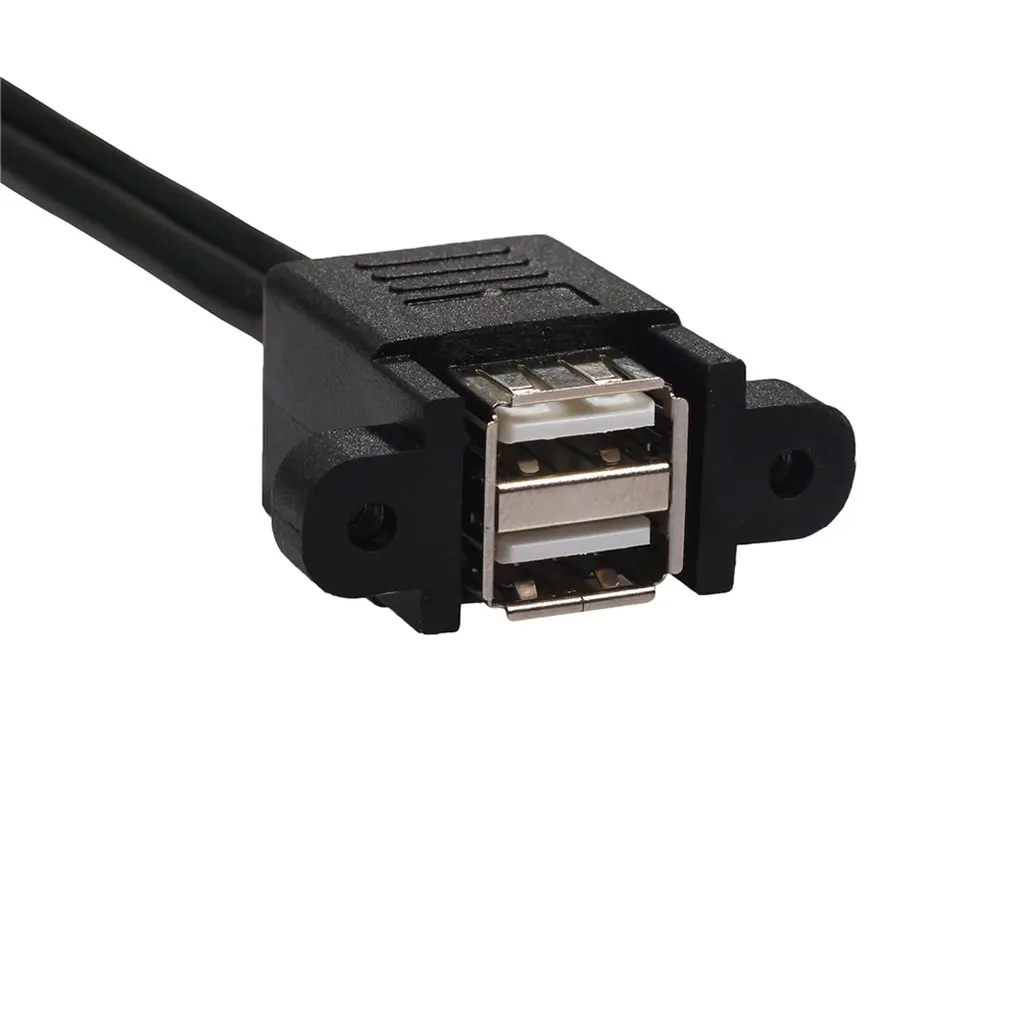 1 шт. двойной Usb 2,0 кабель-удлинитель Профессиональный 1 гнездо панель крепление к 2 Usb A Мужской кабель-удлинитель 0,5 м