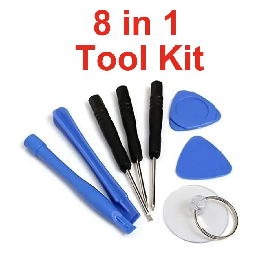 

New Arrival 8 in 1 Phone Repairing Tool Kit Suction Cup Mini Screwdrivers Pry Bar Plate Set