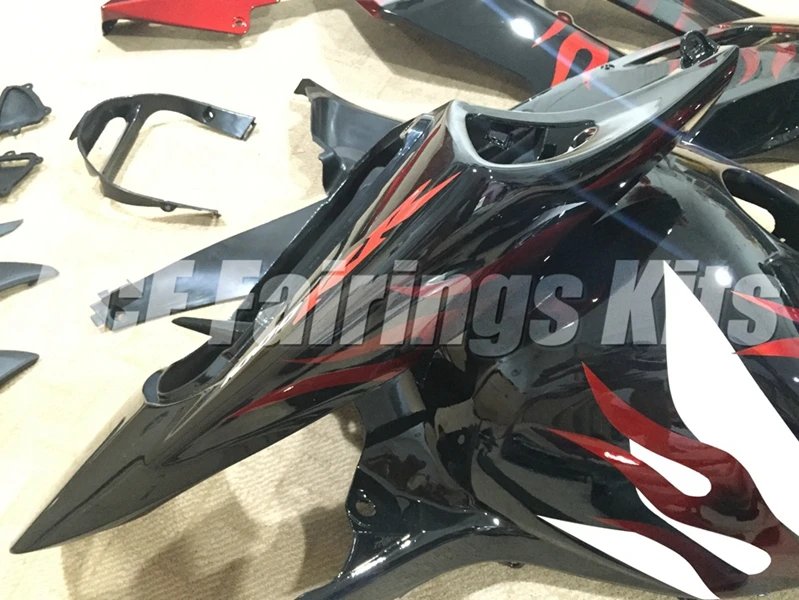 4 подарки литья под давлением ABS Полный обтекатели комплект Подходит для Honda CBR1000RR cbr1000 04 05 2004 2005 тела набор Пламя Красный