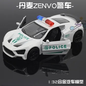 

1:32 Alloy Diecast Model Vehicles Car Sound Light Pull Back Car for Police Toy Miniature Scale Model Cars Toys Children Gift
