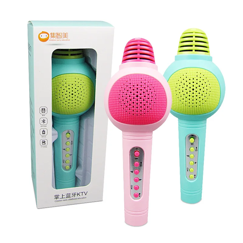 

Children Handheld KTV Early Learning Machine Story Machine with Bluetooth Toy Baby Singing Wireless Microphone K Song Treasure
