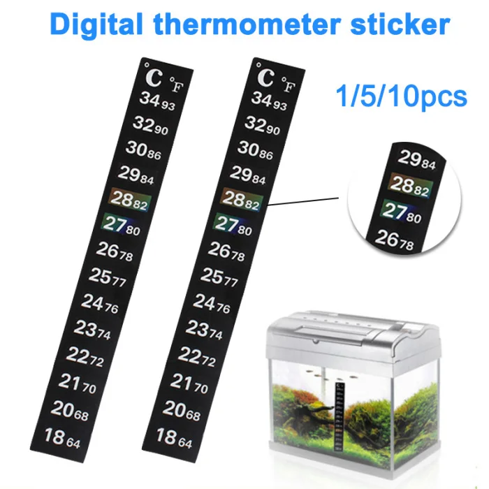 Горячая аквариумный термометр для аквариума, температурная полоса, палка-на градусах Цельсия по Фаренгейту, дисплей LSF99
