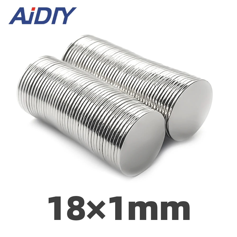 aidiy 5/10/30 pieces18x1mm permanent magnet small round super strong powerful magnets neodymium magnet 18*1mm