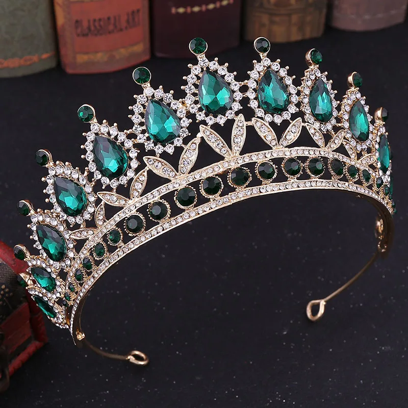 Невесты диадемы диадема с кристаллами вуаль тиара queen тиара свадебная для невесты аксессуары для волос головное украшение Королевская тиара ML852
