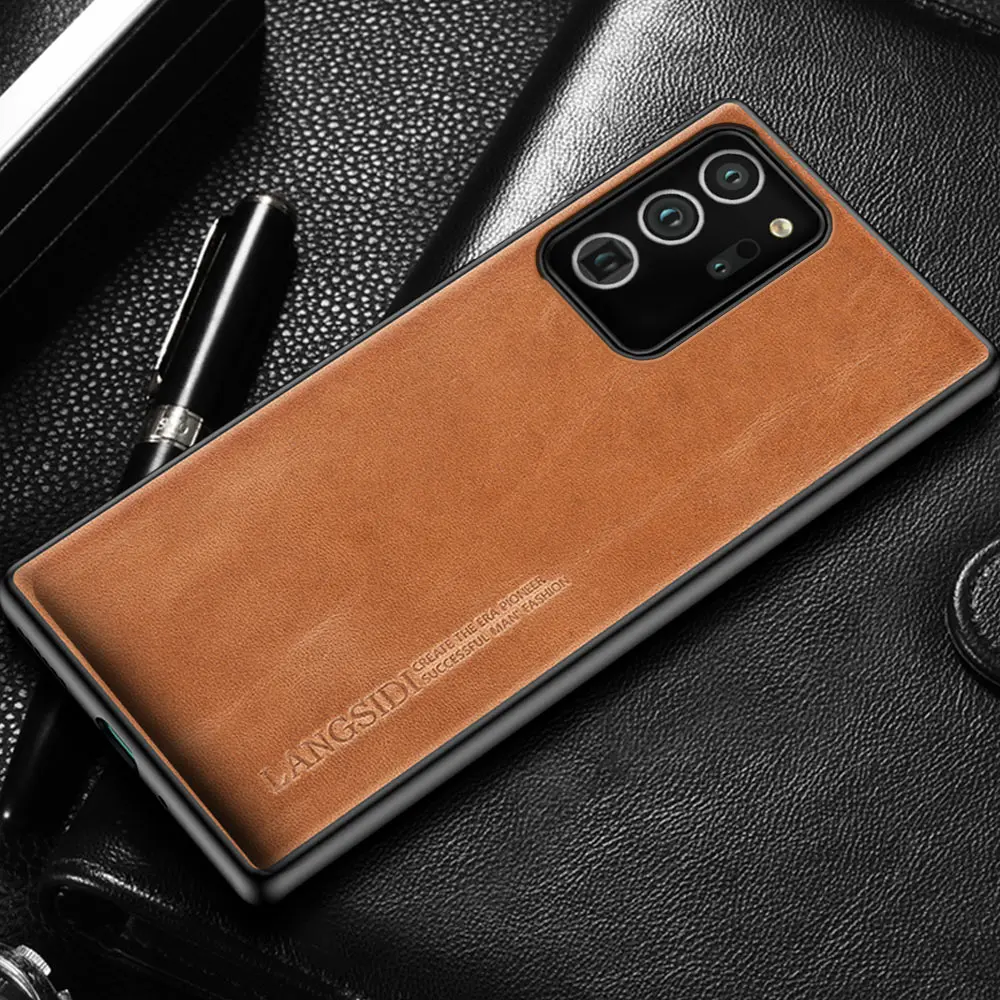 

Original Oil wax Leather phone case For Samsung Galaxy Note 20 Ultra 10 9 A31 A21S A50 A50s A71 A51 2020 S20 S21 S10 S8 S9 Plus
