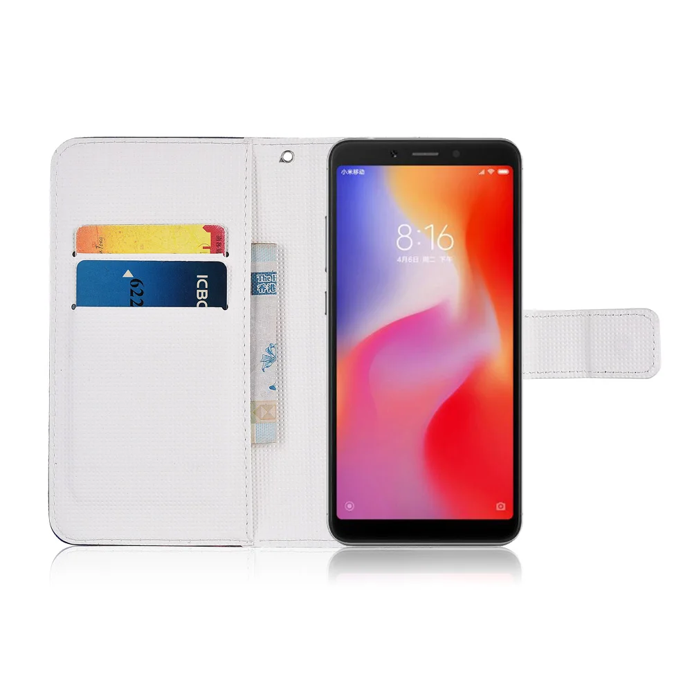 Мультяшный чехол кошелек для Xiaomi Redmi 9 9A 8 8A 7 7A6 6A S2 4A 4X 5 Plus 5A кожаный книжка с
