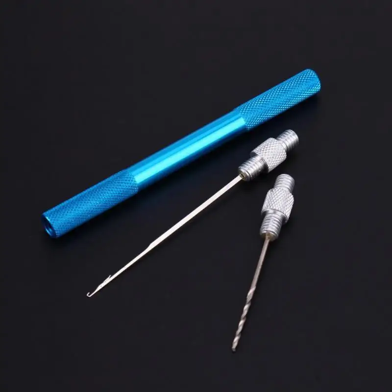 

3-in-1 Carp Fishing Rigging Bait Needle Kit Tool Set Bait Boilie Drill Stringer Needle with Nonslip Aluminum Alloy Handle Tackle