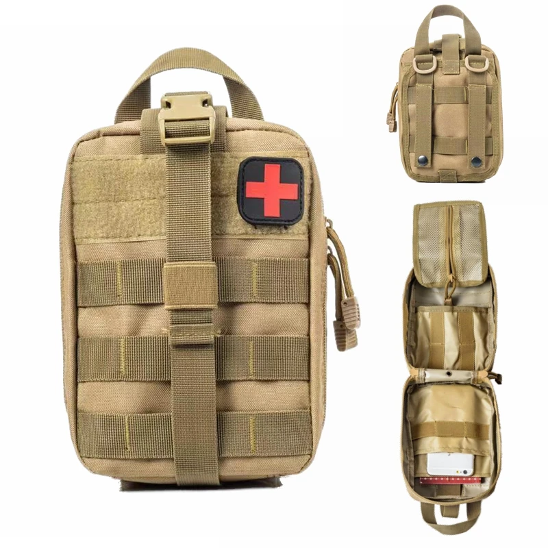 Venta Molle-Kits de primeros auxilios tácticos, bolsa médica de emergencia para exteriores, ejército, coche de caza, emergencia, herramienta de supervivencia para acampada, bolsa militar EDC 9XA0yOwJp