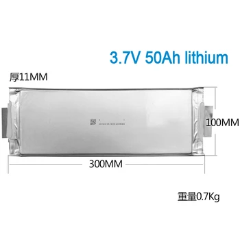 

10PCS 3.7v 50Ah lithium batteryLithium polymer battery for DIY 12V 24V 200Ah 400Ah battery pack Solar energy storage inverter
