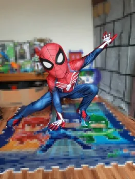 

NEW Kids PS4 insomniac Spiderman Costume 3D print Spider Game Spider-Man Cosplay Zentai Suit Hot sale Halloween Jumpsuit