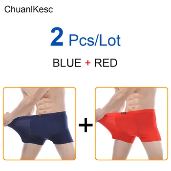 

2Pcs/lot large size boxer fattening panties modal men's underwear gentle Ultra-thin Refreshing Breathable Best combination