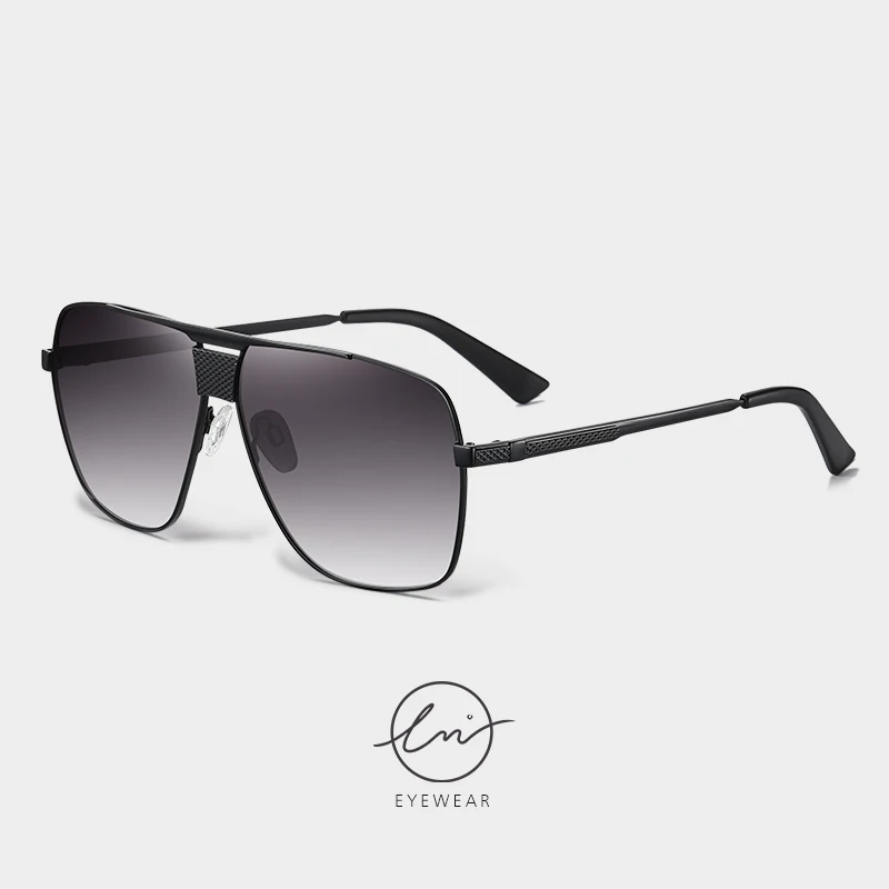 

LM 2020 New Brand Polarized Sunglasses Fashion Men Women Brand Designer Vintage Square Metal Frame Sun Glasses UV400 Eyewear
