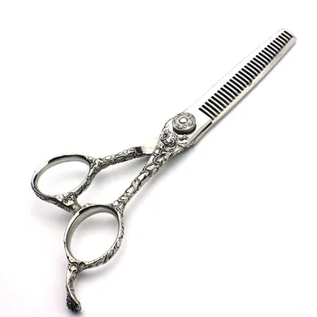 

Pet Scissors Stainless Steel Hairdressing Scissors 6-inch Flat Shear Scissors Professional Hairdressing Thin Tool Kit